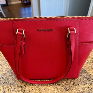 Michael Kors Vibrant Red Satchel